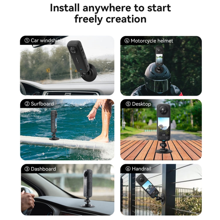 Soporte adhesivo flexible AMigisn para cámara de acción /GoPro HERO/Insta360, especificación: 1/4 de pulgada — imagen 8