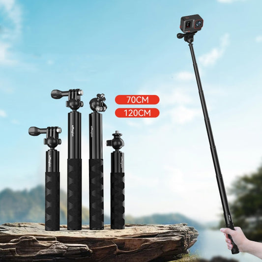 AMagisn - Palo de selfie con articulación esférica de 3 garras de 70 cm, varilla de extensión para cámara deportiva — imagen…