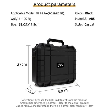 Estuche a prueba de explosiones para dron /, compatible con RC y RC 2, RC-N1 y RC-N2 para DJI Mini 4 Pro / Mini 3 Pro (negro…