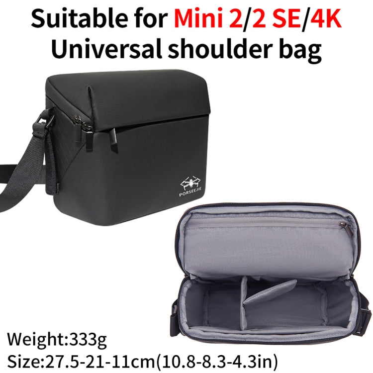 Bolso bandolera impermeable portátil para DJI Mini 4K / Mini 2 SE (negro) para DJI DJI Mini 4K, DJI Mini 2 SE — imagen 2