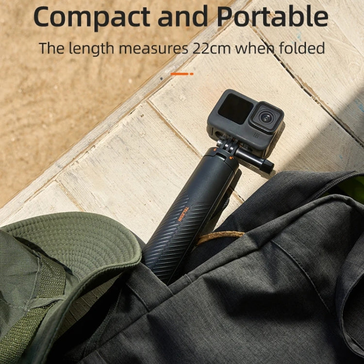 Trípode retráctil para selfies con barra de flotabilidad subacuática de 61 cm de TELESIN para cámara de acción GoPro Insta36…
