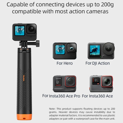 Trípode retráctil para selfies con barra de flotabilidad subacuática de 61 cm de TELESIN para cámara de acción GoPro Insta36…