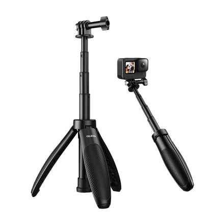 Trípode Mini para selfies TELESIN de liberación rápida, soporte ajustable de 15 a 40 cm para cámara deportiva para DJI Mini