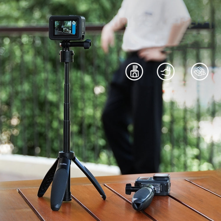 Trípode Mini para selfies TELESIN de liberación rápida, soporte ajustable de 15 a 40 cm para cámara deportiva para DJI Mini…