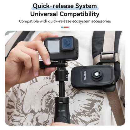 Trípode Mini para selfies TELESIN de liberación rápida, soporte ajustable de 15 a 40 cm para cámara deportiva para DJI Mini…