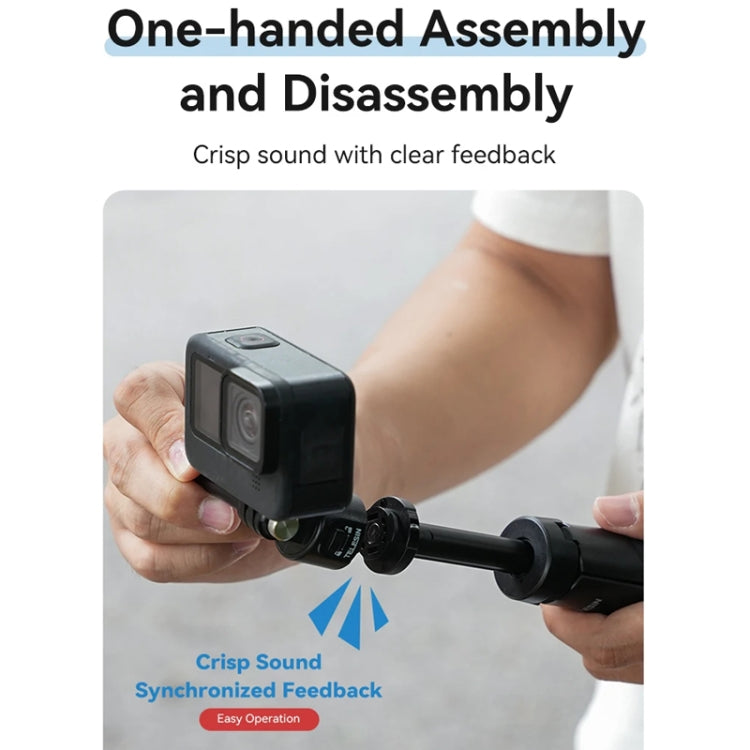 Trípode Mini para selfies TELESIN de liberación rápida, soporte ajustable de 15 a 40 cm para cámara deportiva para DJI Mini…