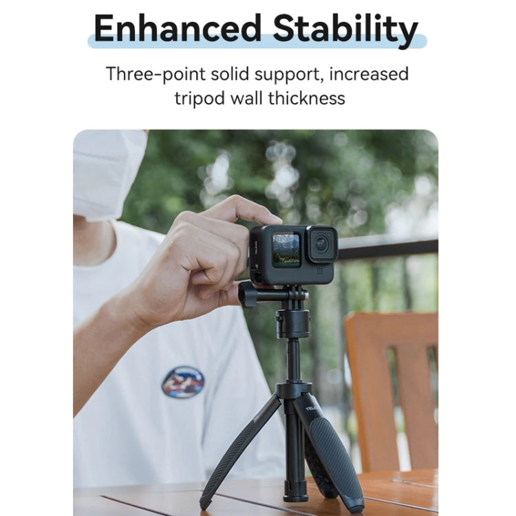 Trípode Mini para selfies TELESIN de liberación rápida, soporte ajustable de 15 a 40 cm para cámara deportiva para DJI Mini…