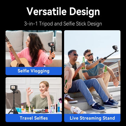 Trípode Mini para selfies TELESIN de liberación rápida, soporte ajustable de 15 a 40 cm para cámara deportiva para DJI Mini…