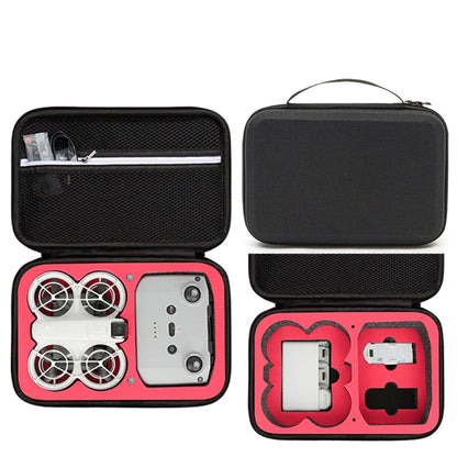 Estuche de transporte, caja protectora para DJI Neo (negro + interior rojo)