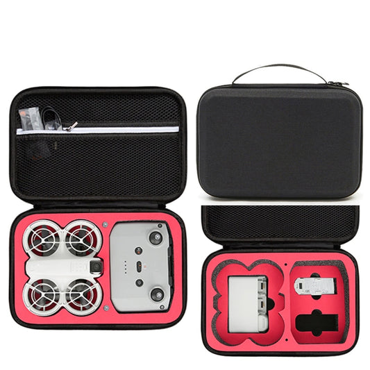 Estuche de transporte, caja protectora para DJI Neo (negro + interior rojo)