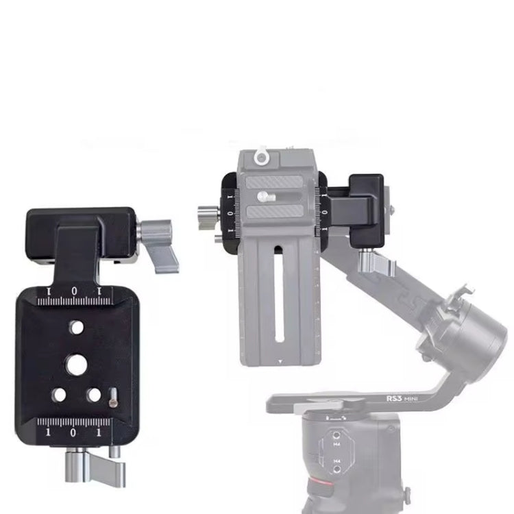 Placa Accesorios de montaje de estabilizadora de disparo vertical para DJI RS 3 Pro (gris) — imagen 2