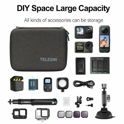 Bolsa de almacenamiento para accesorios de cámara deportiva TELESIN para GoPro HERO / Action / Insta360, etc — imagen 3