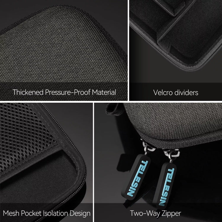 Bolsa de almacenamiento para accesorios de cámara deportiva TELESIN para GoPro HERO / Action / Insta360, etc — imagen 8