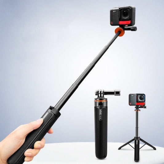 Trípode y palo para selfies con cámara de acción VRIG, 17-51 cm, poste de extensión ajustable para Insta360, Action y GoPro…