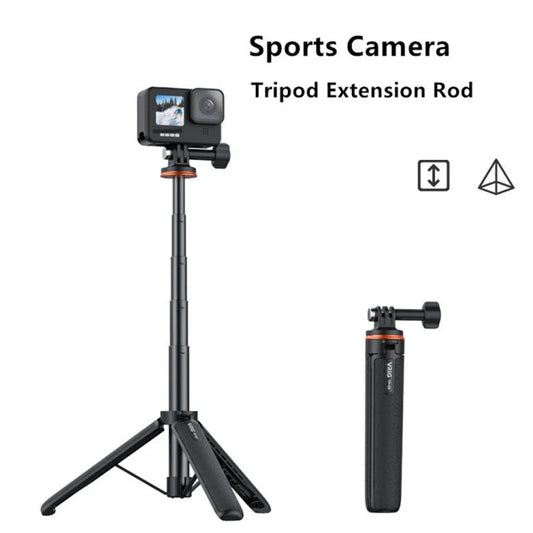 Trípode y palo para selfies con cámara de acción VRIG, 17-51 cm, poste de extensión ajustable para Insta360, Action y GoPro……