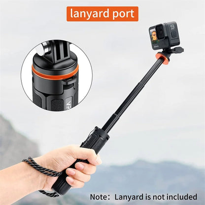 Trípode y palo para selfies con cámara de acción VRIG, 17-51 cm, poste de extensión ajustable para Insta360, Action y GoPro……