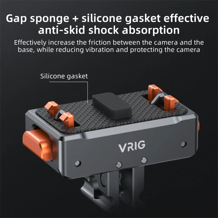 Kit de base Adaptador de liberación rápida magnético VRIG para cámara de acción, especificación: y cubierta superior — image…
