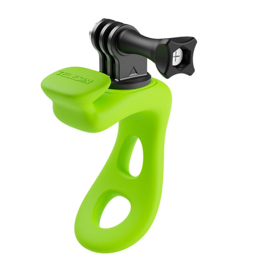 Soporte flexible ajustable de silicona para cámara de acción TELESIN para GoPro HERO / Insta360 / Action Camera (verde)