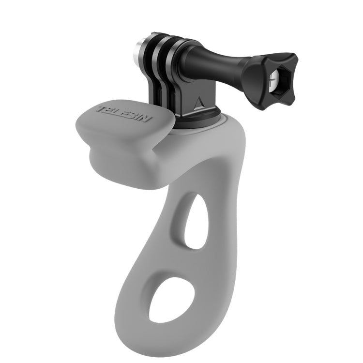 Soporte flexible ajustable de silicona para cámara de acción TELESIN para GoPro HERO / Insta360 / Action Camera (gris)