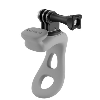Soporte flexible ajustable de silicona para cámara de acción TELESIN para GoPro HERO / Insta360 / Action Camera (gris)
