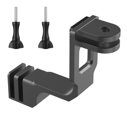 Soporte de brazo de centrado de disparo vertical Universal para cámara de acción, especificación: con 2 tornillos largos par…