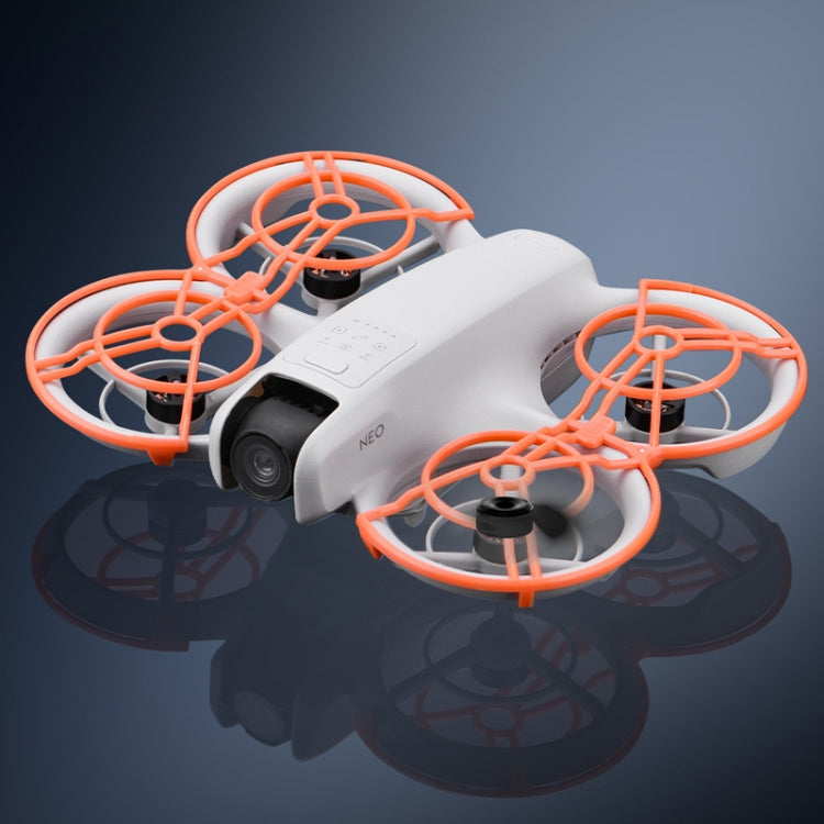 Cubierta Dron BRDRC protectora de hélices Anillo de parachoques ultraligero anticolisión para DJI Neo (naranja) — imagen 4