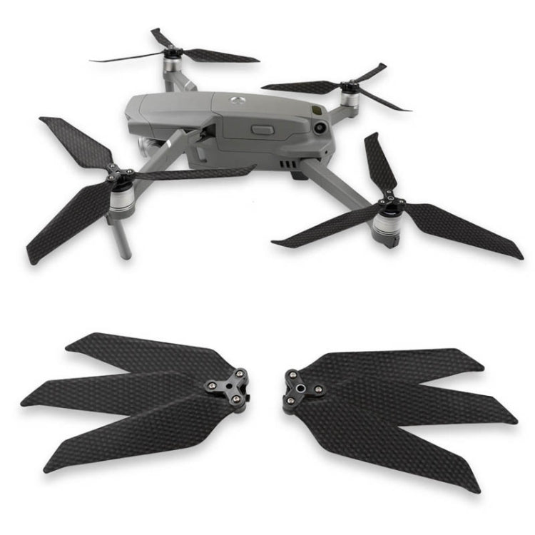 Hélice de tres palas de fibra de carbono 8743F, especificación: 1 par para DJI Mavic 2 Pro