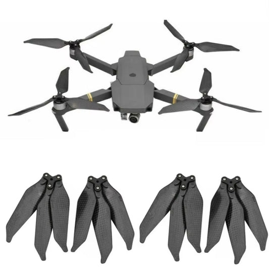 Hélice de tres palas de fibra de carbono 8743F, especificación: 2 pares para DJI Mavic 2 Pro