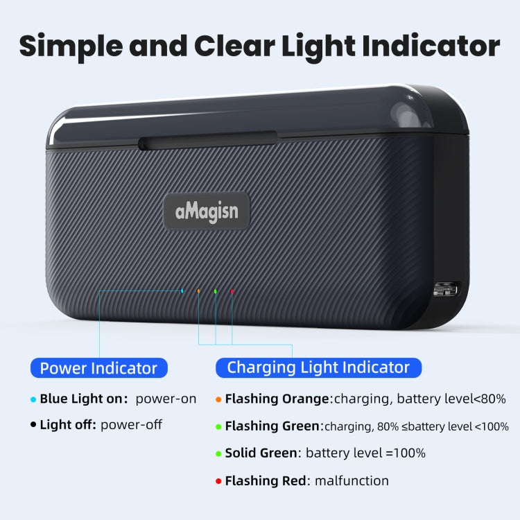 Batería Compartimento de almacenamiento para cargador de aMagisn para DJI Osmo Action 5 — imagen 12