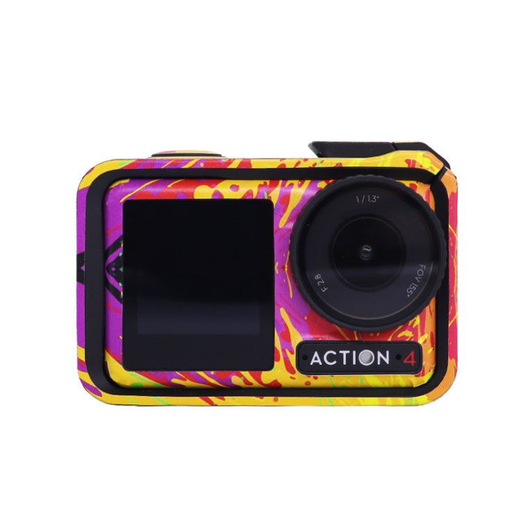 Pegatinas para cámara de acción Action 4, todo incluido, marco de fotos, pegatinas que cambian de color, accesorios, estilo:…