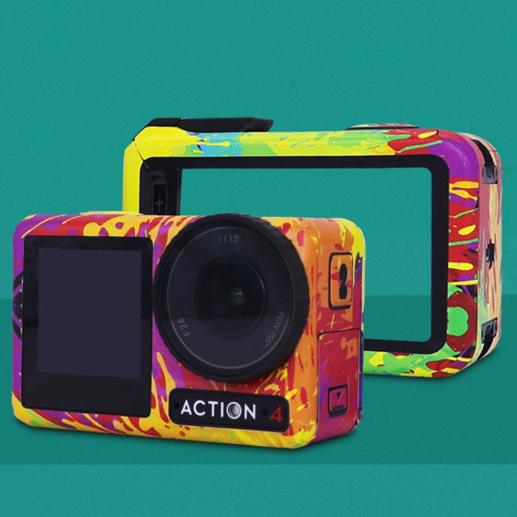 Pegatinas para cámara de acción Action 4, todo incluido, marco de fotos, pegatinas que cambian de color, accesorios, estilo:…