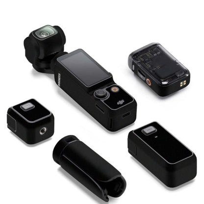 Pegatinas para cámara Pocket 3, mica protectora antiarañazos y no adhesiva (negro mate)