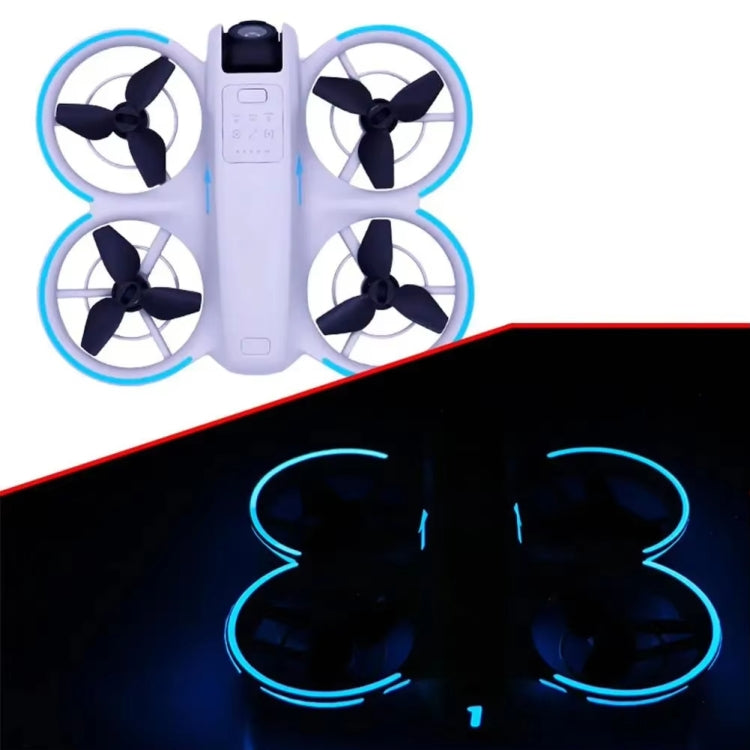 Pegatinas luminosas, película brillante nocturna para DJI Neo (azul cielo)