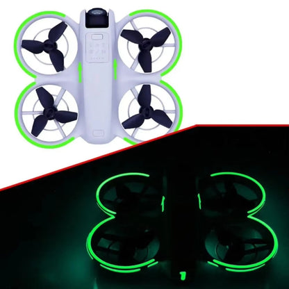 Pegatinas luminosas, película brillante nocturna para DJI Neo (verde hierba)