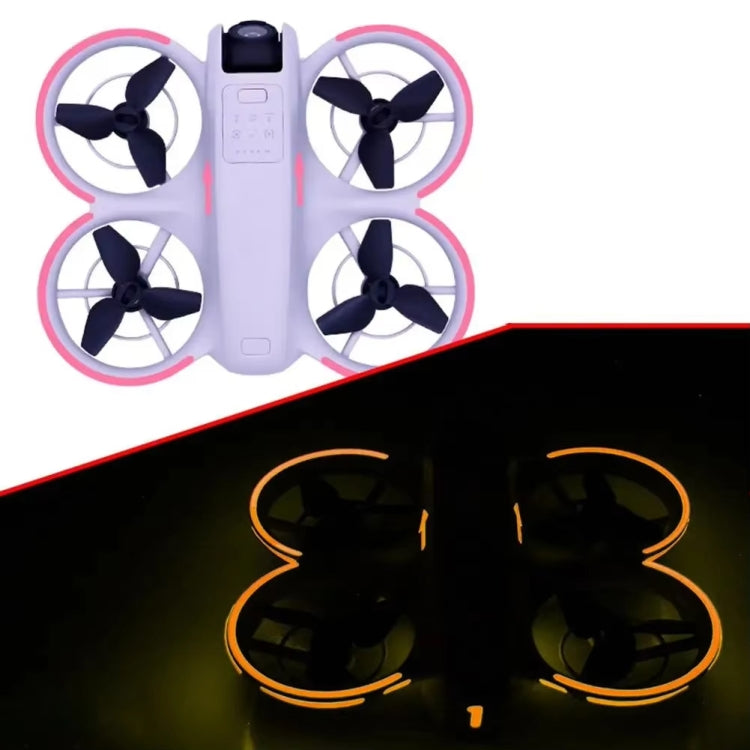 Pegatinas luminosas, película brillante nocturna para DJI Neo (rosa)