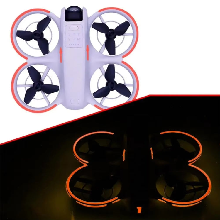 Pegatinas luminosas, película brillante nocturna para DJI Neo (roja)