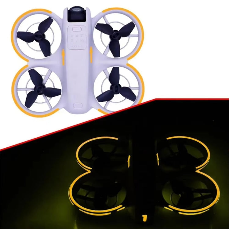Pegatinas luminosas, película brillante nocturna para DJI Neo (amarilla)