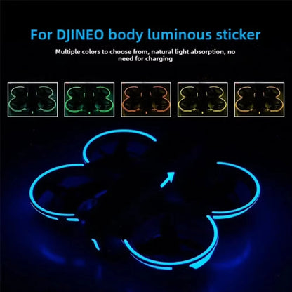 Pegatinas luminosas, película brillante nocturna para DJI Neo (verde hierba) — imagen 6