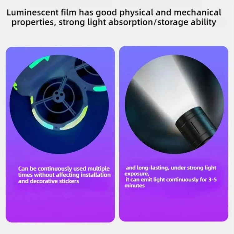 Pegatinas luminosas, película brillante nocturna para DJI Neo (rosa) — imagen 7