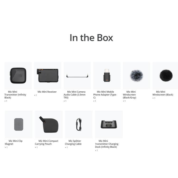 Micrófono Mini Original (1 TX + 1 RX) para DJI Mini — imagen 8