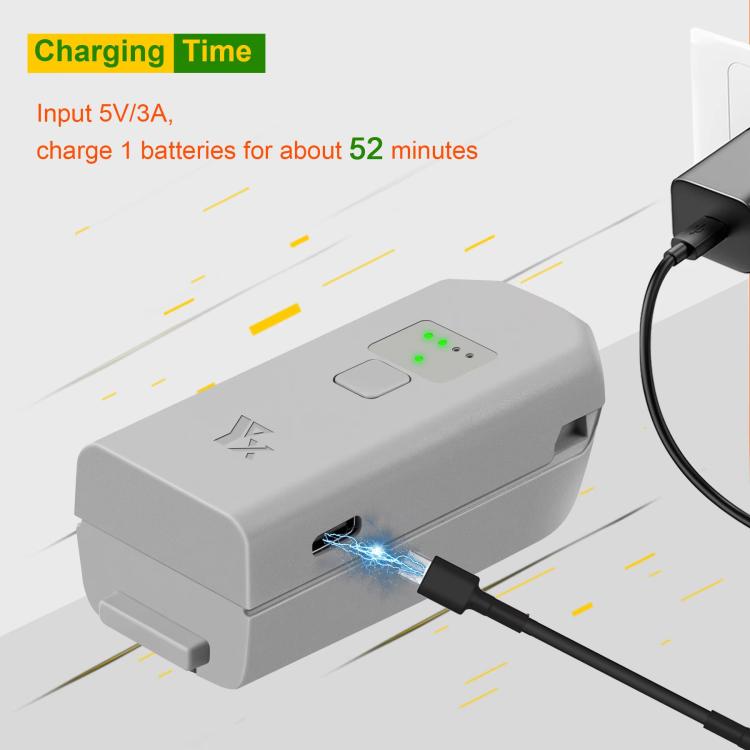 Batería Cargador de para dron YX con puerto USB-C/Tipo-C, administrador de batería para DJI Neo (gris) — imagen 2