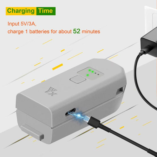 Batería Cargador de para dron YX con puerto USB-C/Tipo-C, administrador de batería para DJI Neo (gris) — imagen 2