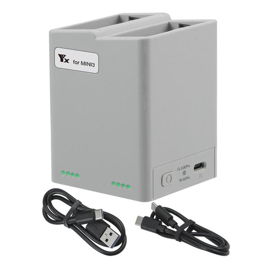 Batería Cargador de doble vía, administrador de sin enchufe para DJI Mini 4 Pro / Mini 3 Pro para DJI DJI Mini 4 Pro, DJI Mi…
