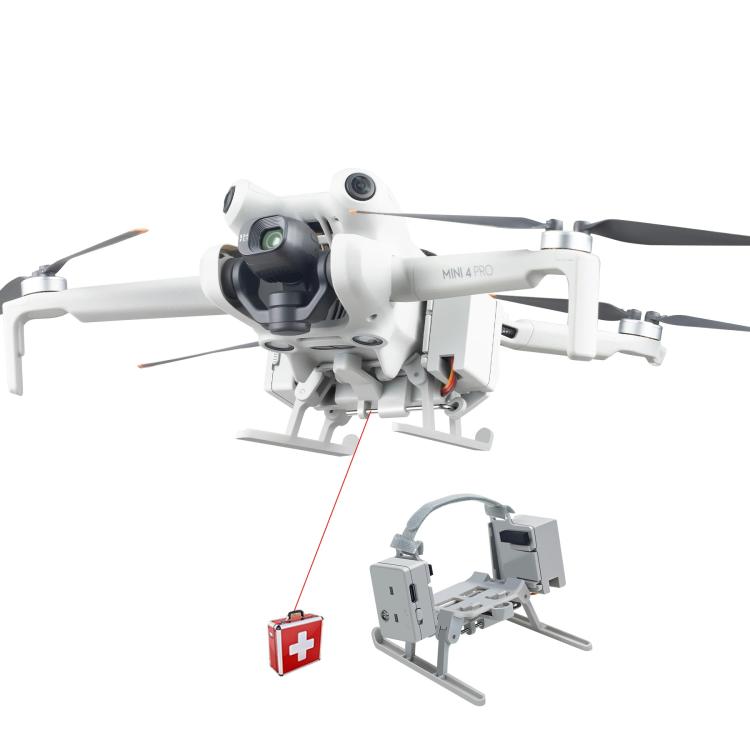 Cargador USB para sistema de lanzamiento aéreo para DJI Mini 4 Pro (gris claro)