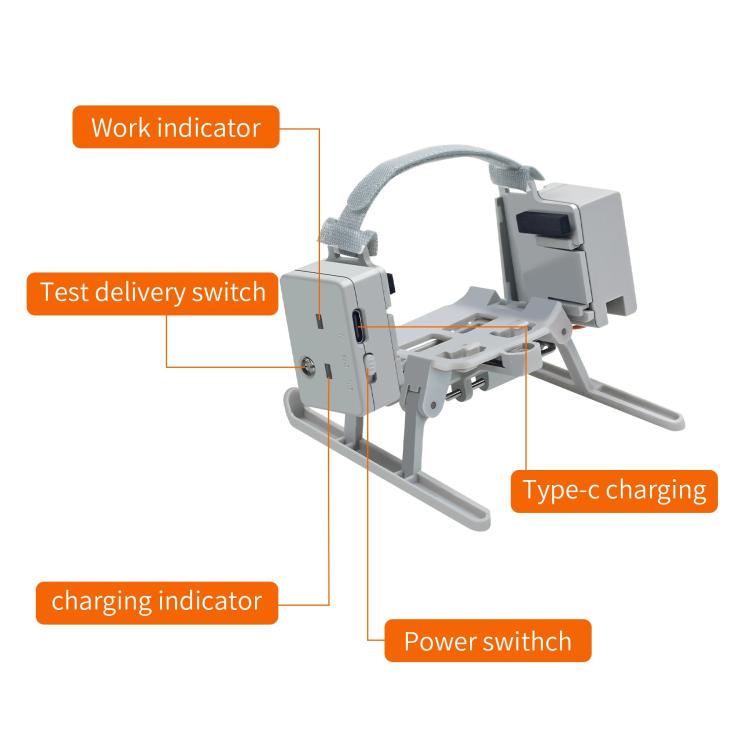 Cargador USB para sistema de lanzamiento aéreo para DJI Mini 4 Pro (gris claro) — imagen 5