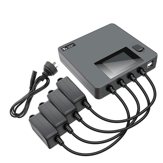 Batería Cargador de cuatro vías con pantalla digital a color y administrador de para DJI Mini 4 Pro / Mini 3 Pro para DJI DJ…