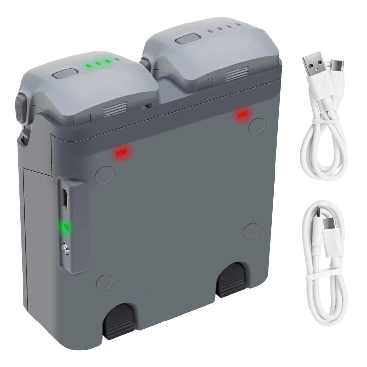 Batería Cargador bidireccional, administrador de para DJI Air 3S (gris claro)