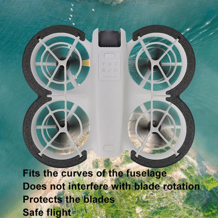 Funda protectora contra impactos + parachoques + soporte plegable + ala trasera 4 en 1 para DJI Neo (naranja) — imagen 10