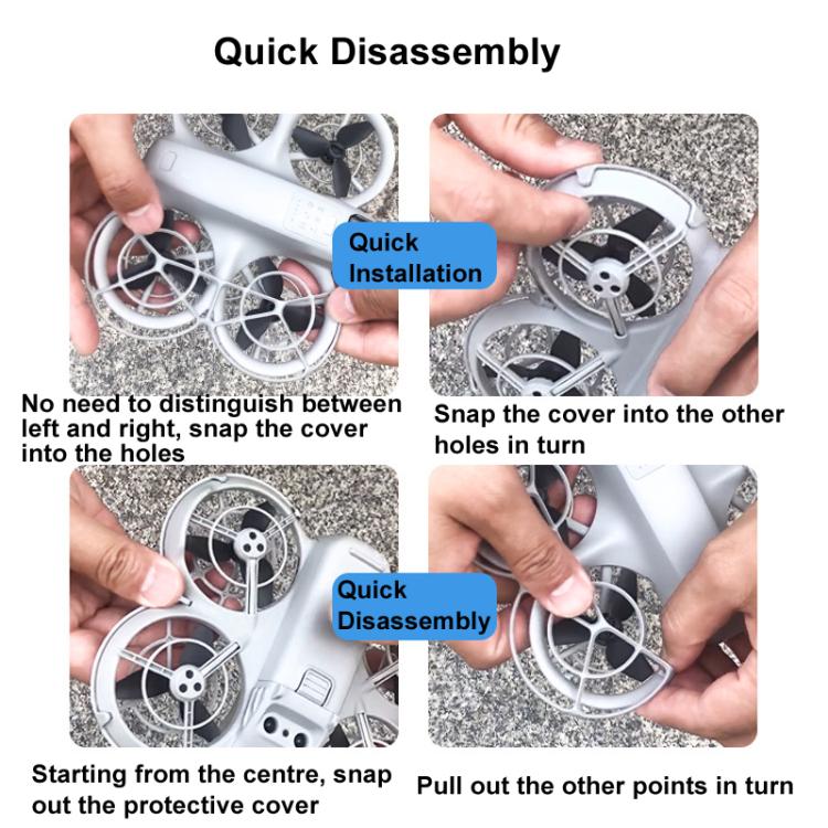 Anillo de parachoques CQT Protector de palas amortiguador integrado para hélice para DJI Neo — imagen 7