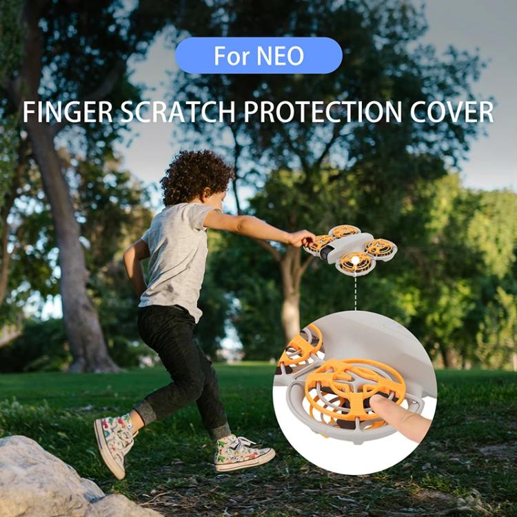 Funda protectora contra arañazos para el aterrizaje del dron CQT, accesorios para evitar arañazos en los dedos, color: naran…